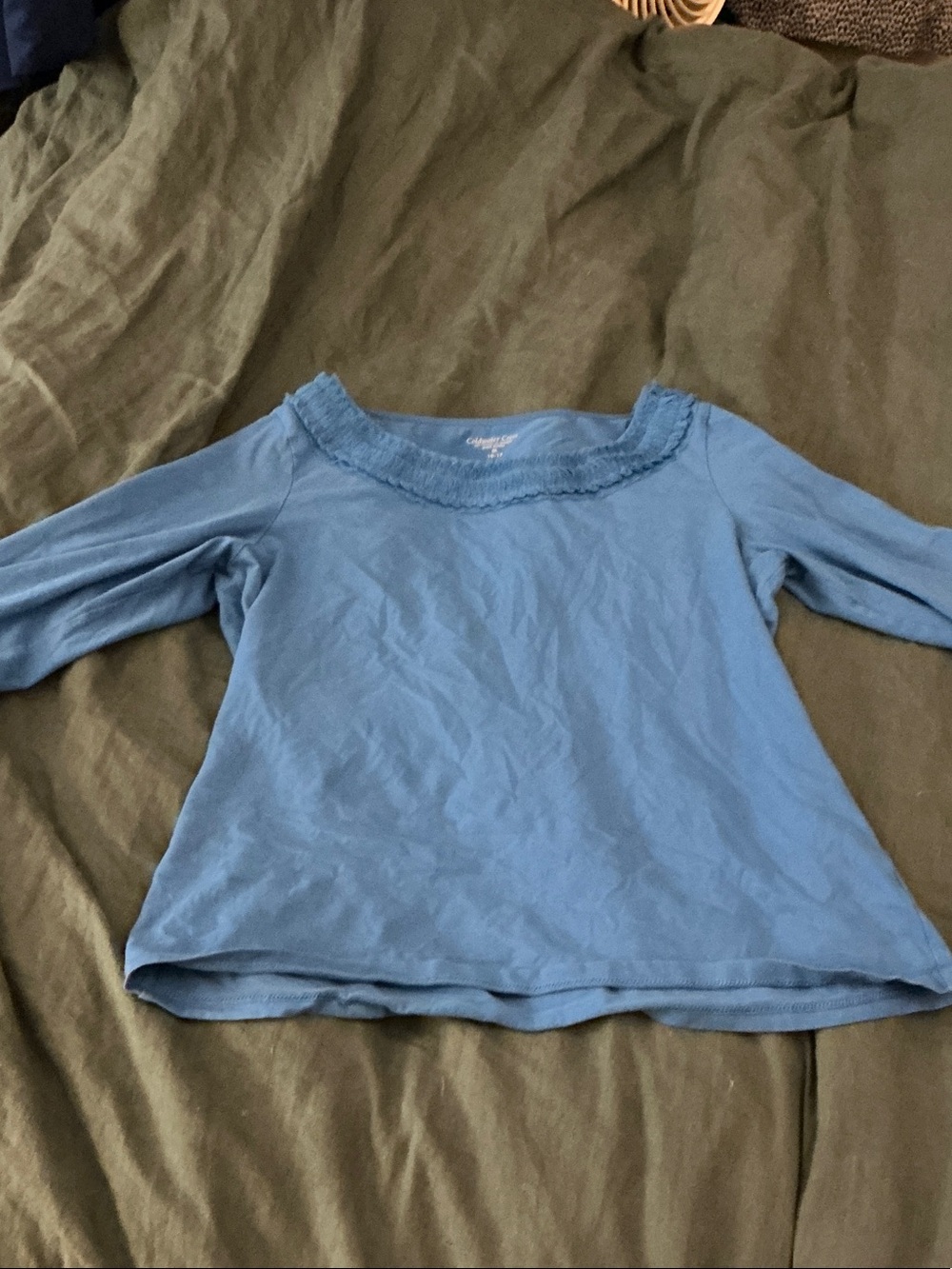 Coldwater Creek Light Blue Long-Sleeve Tee